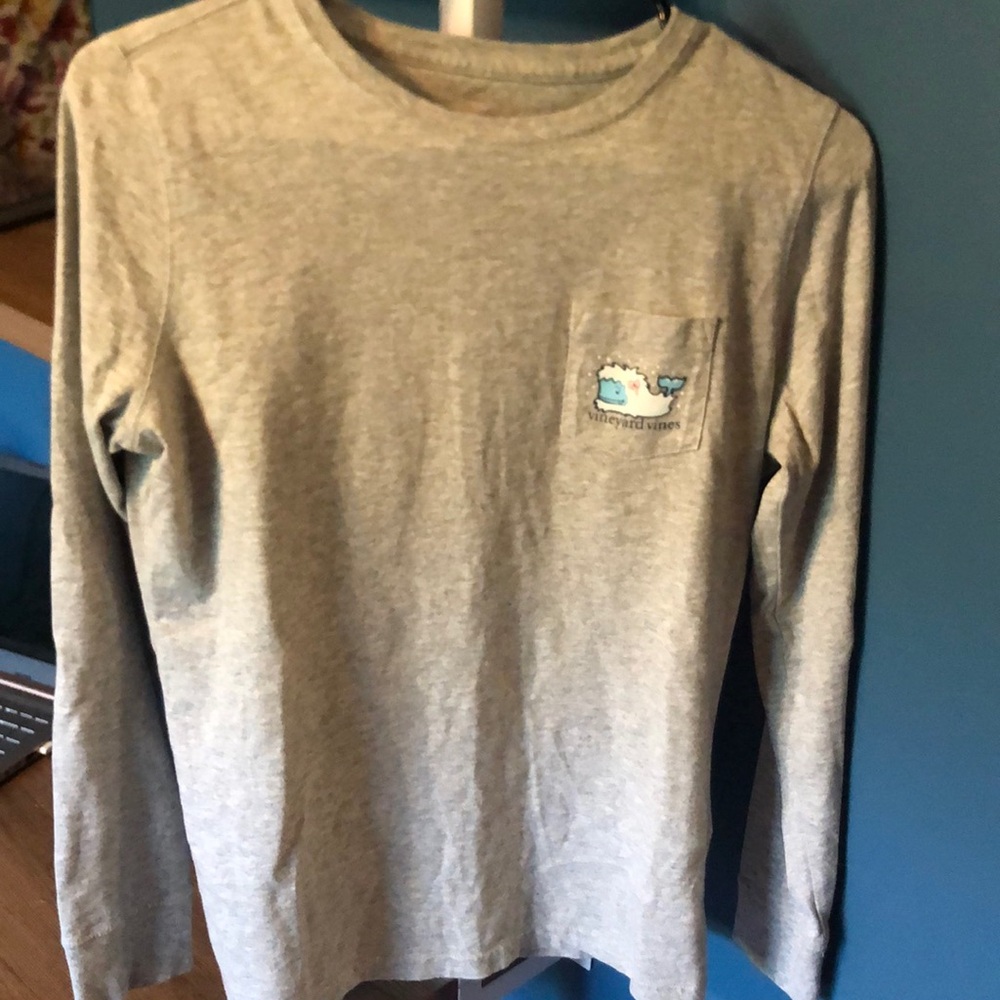 Vineyard Vines Gray Long Sleeve Tee